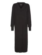 Olmnew Tessa L/S Midi V Dress Knt Black Only Maternity