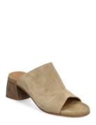 Sandals - Block Heels Beige ANGULUS