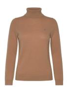 Extrafine Lambswool Rollneck Brown GANT