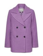 Yasinferno Wool Mix Jacket Purple YAS