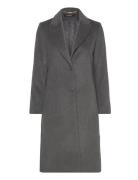 Rfr Logo Btn-Lined-Coat Grey Lauren Ralph Lauren