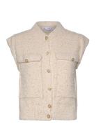 Sequin Knitted Vest Beige Mango