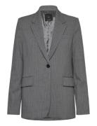 Pinstripe Suit Blazer Grey Mango