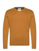 Basic V-Neck Knit Yellow Tom Tailor