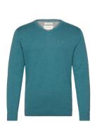 Basic V-Neck Knit Blue Tom Tailor