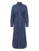 Long Tab Shirt Dress L\S Wmn Blue G-Star RAW