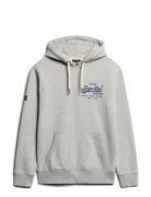 Classic Vl Graphic Hoodie Grey Superdry