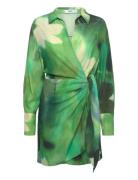 Printed Bow Dress Green Mango