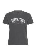 Tjw Reg Varsity Tee Black Tommy Jeans