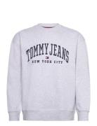 Tjm Rlx Tj Gd Varsity Crew Grey Tommy Jeans