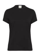 Modal Stretch C-Neck Slim Top Ss Black Calvin Klein