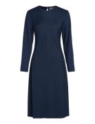 Recycled Cdc Fit & Flare Dress Navy Calvin Klein