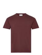 Stretch Cotton Tee Burgundy Filippa K