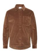 Stretched 8-Wales Corduroy Overshir Brown Knowledge Cotton Apparel