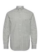 Reg Classic Poplin Gingham Shirt Green GANT