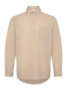 Kent Light Oxford Shirt Beige Les Deux