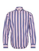 Reg Poplin Parasol Stripe Shirt Pink GANT