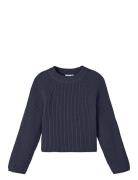 Nkfvenja Ls Loose Short Knit Navy Name It