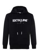 Essentiel Ls Hoodie Black SIXTH JUNE