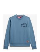 Athletic Printed Sweatshirt Blue Superdry