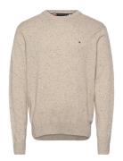 Pima Org Ctn Cashmere Crew Neck Beige Tommy Hilfiger