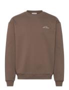 Crew Sweatshirt Brown Les Deux