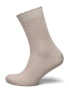 Julia Glitter Sock Beige Mp Denmark