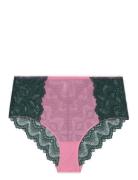 Lace Mesh Highwaist Briefs Pink Understatement Underwear