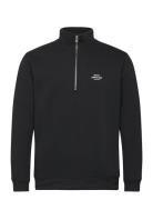 Standard Half Zip Logo Sweat Black Mads Nørgaard