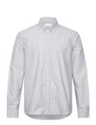 Konrad Stripe Oxford Shirt White Les Deux