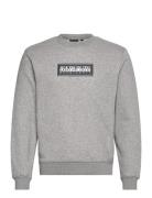 Box Logo Sweatshirt Grey Napapijri