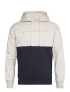 Jjstar Jj Blocked Sweat Hood Beige Jack & J S