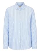 Elsa Striped Oxford Shirt Blue Newhouse