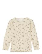 Nmfgio Bim Ls Slim Top Lil Cream Lil'Atelier