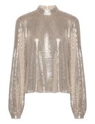 Maia Sequin Blouse Gold Twist & Tango