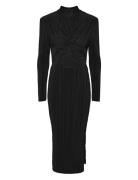 Yasolinda High Neck Ls Long Dress S. Black YAS