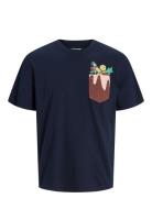 Jjxmas Pocket Tee Ss Crew Neck Jnr Navy Jack & J S