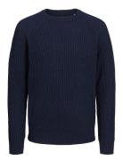 Jjj S Knit Crew Neck Jnr Navy Jack & J S