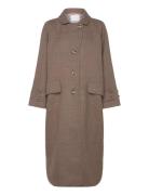 Kiara Coat Native Wool Brown Naja Lauf