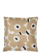 Pieni Unikko Cushion C.50X50Cm Beige Marimekko Home