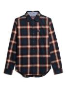 L/S Cotton Lumberjack Shirt Navy Superdry