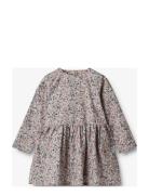 Dress L/S Aima Patterned Wheat