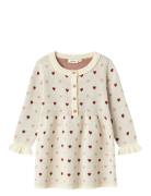 Nmfsaran Ls Knit Dress Heart Lil Cream Lil'Atelier