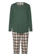 Cotton Flannel Pyjamas Green Lady Avenue