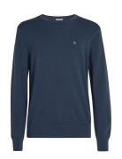 Micro Pique Structure Sweater Navy Calvin Klein