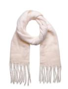 Scarf Big Fringe Solid White Lindex