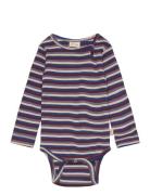 Body L/S Modal Multi Striped Navy Petit Piao