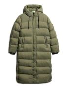 Ripstop Longline Puffer Jacket Khaki Superdry