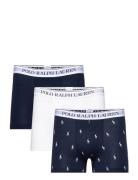 Classic Stretch-Cotton Trunk 3-Pack Navy Polo Ralph Lauren Underwear