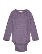 Body L/S Modal Dot Purple Petit Piao